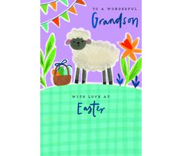 Easter Card - Grandson Sheep