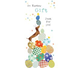 Easter Card - Sausage Dog Eggs