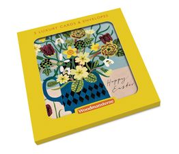 Easter Card - Vase Of Spring Flowers