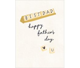 Fathers Day Card - Fathers Day Scrabble