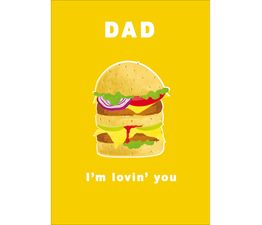 Fathers Day Card - Hamburger