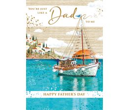 Fathers Day Card - Greek Boat