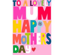 Mothers Day Card - Happy Mothers Day Text