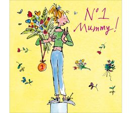 Mothers Day Card - Lady On Pedestal