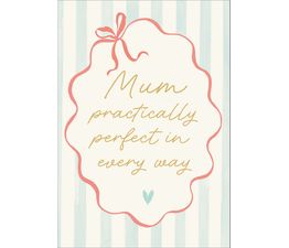 Mothers Day Card - Mum Practically Perfect In Every Way