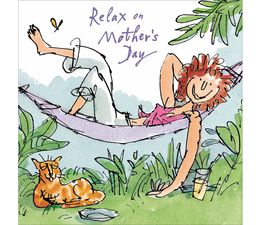 Mothers Day Card - Mum Relaxing In Hammock