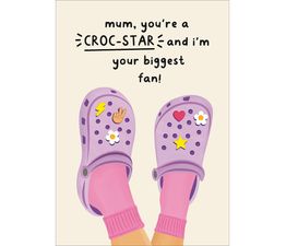 Mothers Day Card - Pair Of Crocs