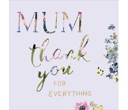 Mothers Day Card - Thank You Collage Text