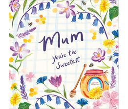 Mothers Day Card - Wild Flowers And Bees