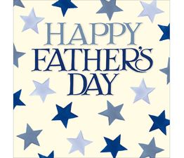 Fathers Day Card - Text With Stars