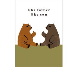 Fathers Day Card - Two Bears In Sunglasses