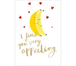 Valentines Day Card - Bananas Having A Cuddle