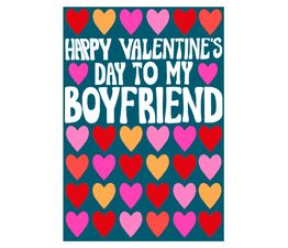 Valentines Day Card - Boyfriend Happy Valentines Day