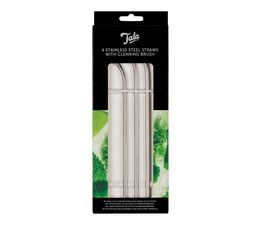 Tala - Stainless Steel Straws with Cleaning Brush
