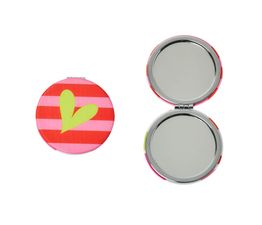 Belly Button Designs - Compact Mirror Mabel Heart &amp; Stripes
