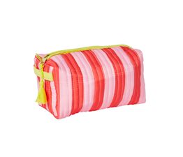 Belly Button Designs - Wash bag Mabel Pink &amp; Red Stripe