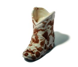 Paddywax - Nashville Ceramic Boot Candle Desert Peach