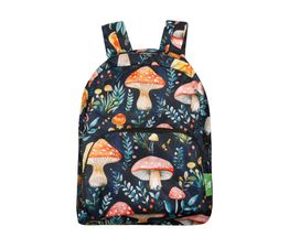 Eco Chic - Lightweight Foldable Mini Backpack Black Toadstool