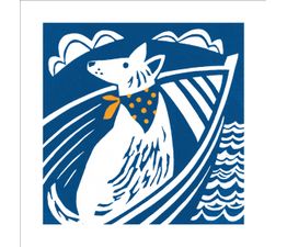 The Eco Friendly Card Co - Dog Afloat II Card