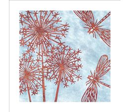The Eco Friendly Card Co - Dragonflies and Seedheads Card