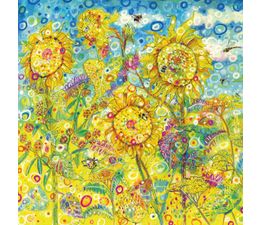 The Eco Friendly Card Co - Golden Sunflowers Card