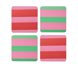 Creative Tops - Stripe Print Pack of 4 Premium Coasters