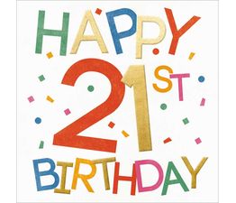 21st Birthday Confetti