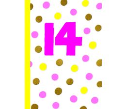 Age 14 Birthday Card