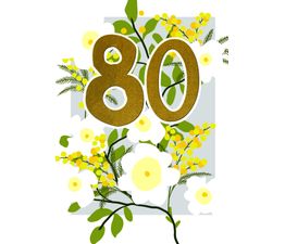 Age 80 Birthday Card
