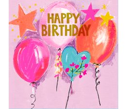 Balloons Birthday Card