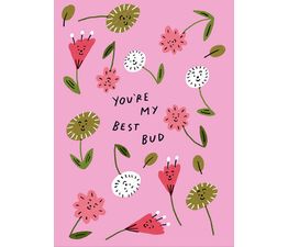 Best Bud Greetings Card