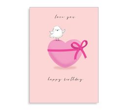 Big Heart Birthday Card