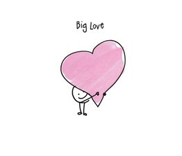 Big Love Birthday Card