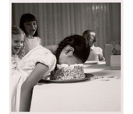 Cake Face Greetings Card