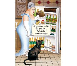 Champagne Lifestyle Greetings Card