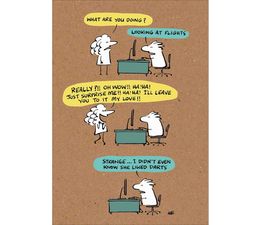 Dart Flights Greetings Card