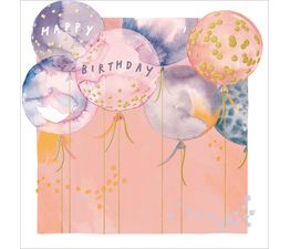 Happy Birthday Balloons Greetings Card