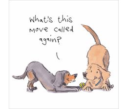 Downward Dog Greetings Card