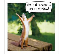 Dramatic and Theatrical Greetings Card