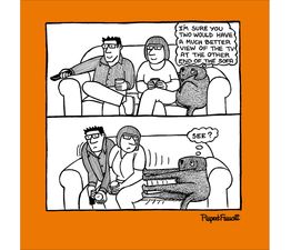 End of the Sofa Greetings Card