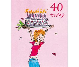 Fabulous 40 Greetings Card
