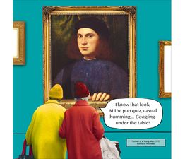 Googling at the Pub Quiz Greetings Card