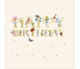 Happy Birthday Blossoms Greetings Card