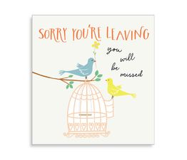 Leaving Greetings Card