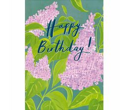Lilacs Greetings Card