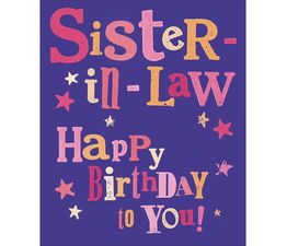 Lovely Sister-in-Law Greetings Card