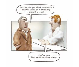 Man At Chip Shop Greetings Card