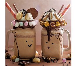 Milkshake Mates Greetings Card
