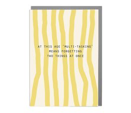 Multitasking- Humour Greetings Card