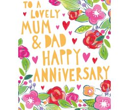 Mum &amp; Dad Anniversary Greetings Card